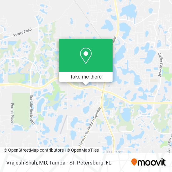 Vrajesh Shah, MD map