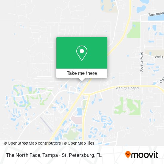 The North Face map