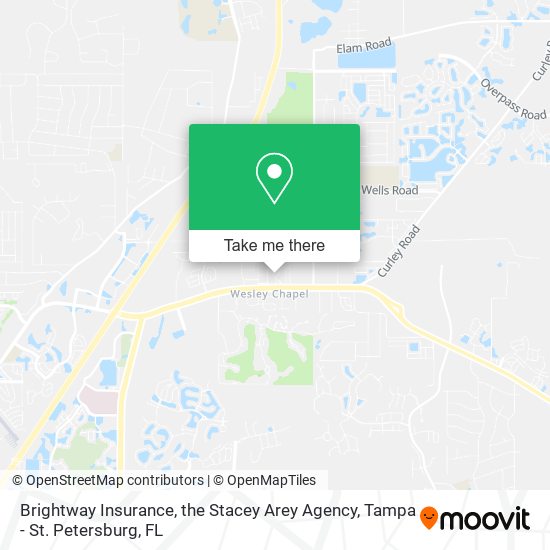 Brightway Insurance, the Stacey Arey Agency map