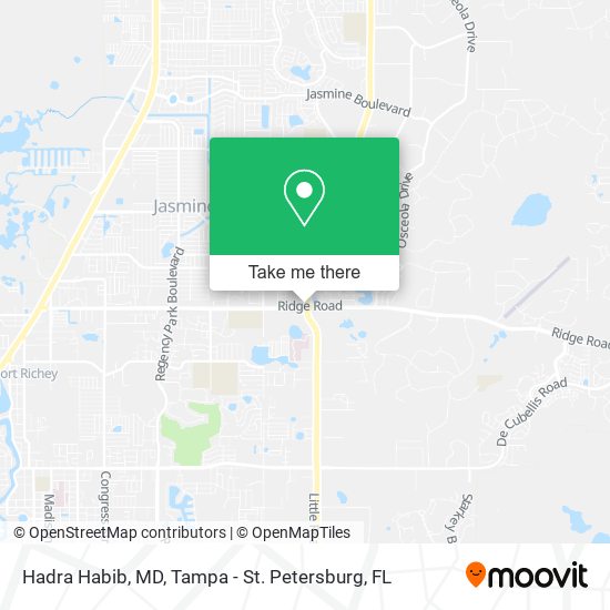 Hadra Habib, MD map