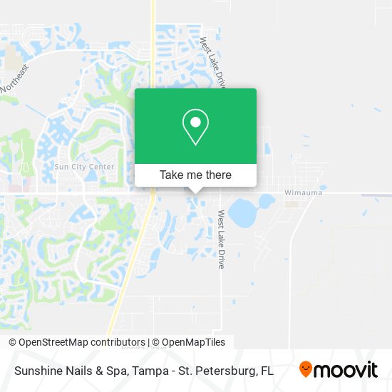 Sunshine Nails & Spa map