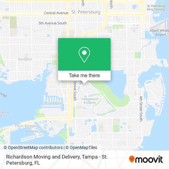 Richardson Moving and Delivery map