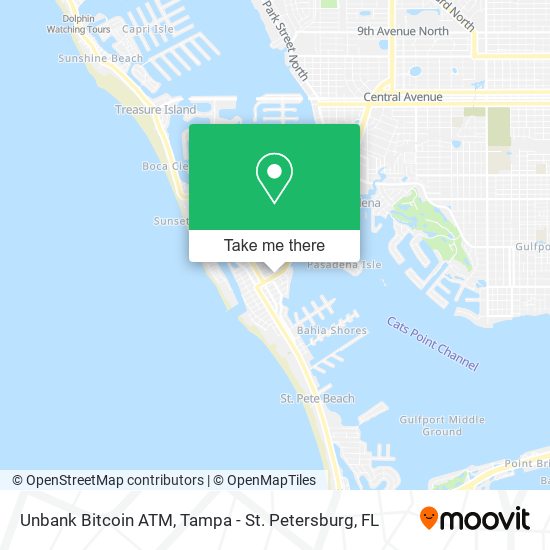 Unbank Bitcoin ATM map