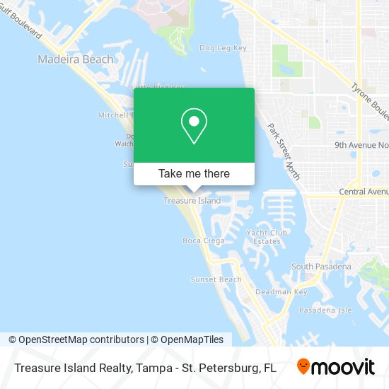 Mapa de Treasure Island Realty