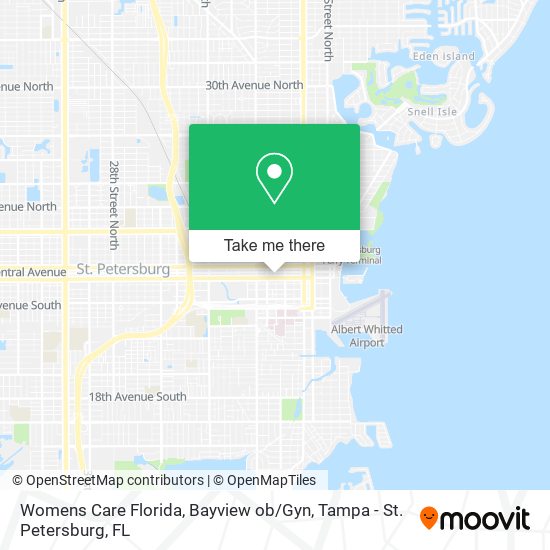 Womens Care Florida, Bayview ob / Gyn map