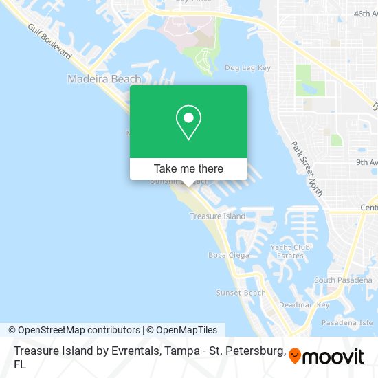Treasure Island by Evrentals map
