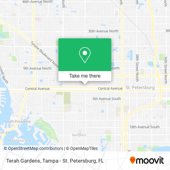 Terah Gardens map