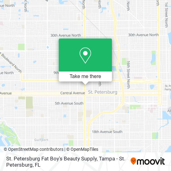 Mapa de St. Petersburg Fat Boy's Beauty Supply