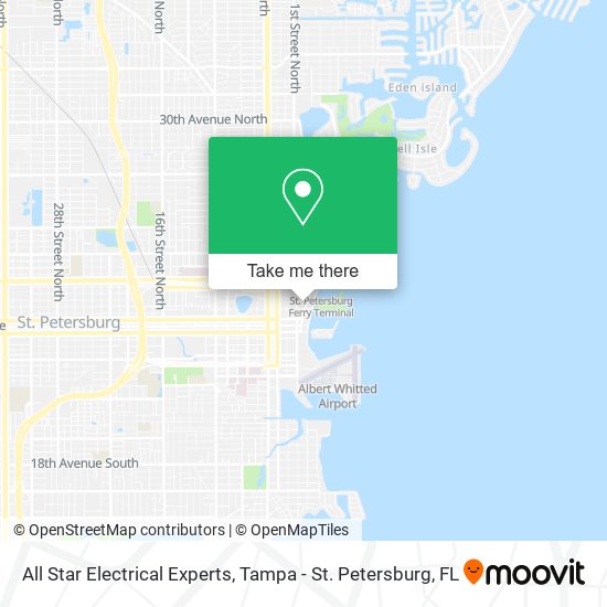 All Star Electrical Experts map