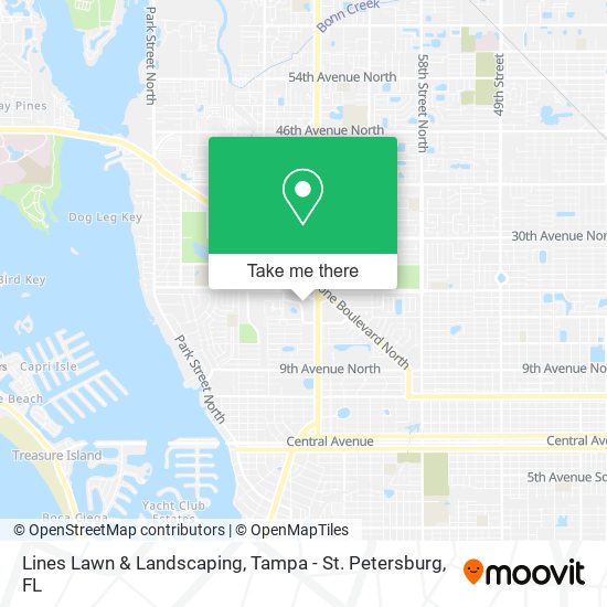 Lines Lawn & Landscaping map