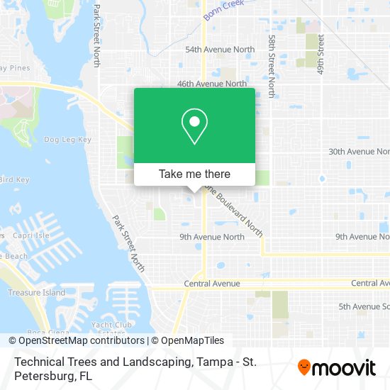 Technical Trees and Landscaping map