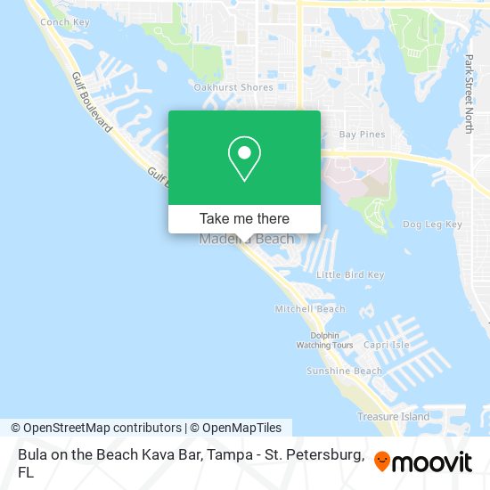 Bula on the Beach Kava Bar map