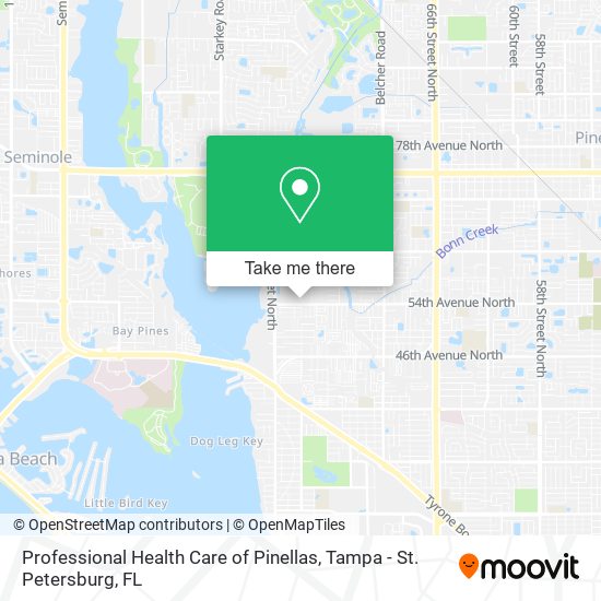 Mapa de Professional Health Care of Pinellas