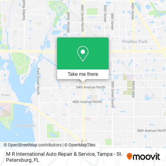 Mapa de M R International Auto Repair & Service