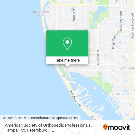Mapa de American Society of Orthopedic Professionals