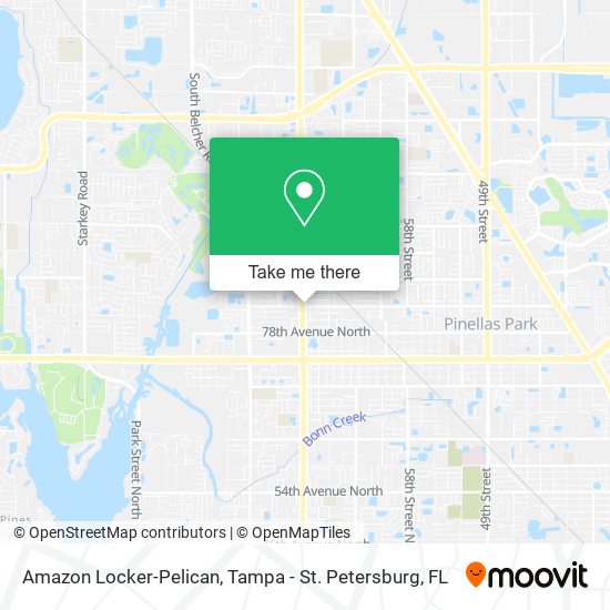 Mapa de Amazon Locker-Pelican