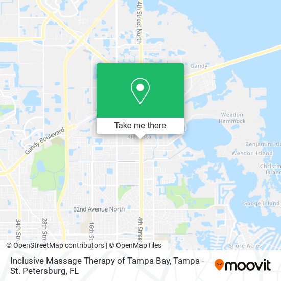 Inclusive Massage Therapy of Tampa Bay map