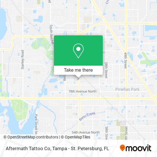 Aftermath Tattoo Co map