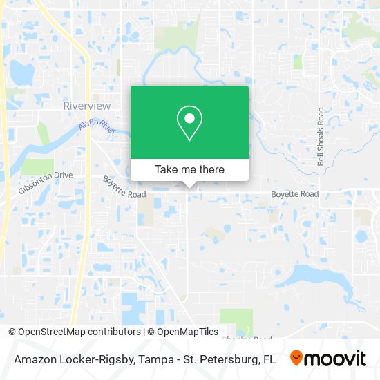 Mapa de Amazon Locker-Rigsby
