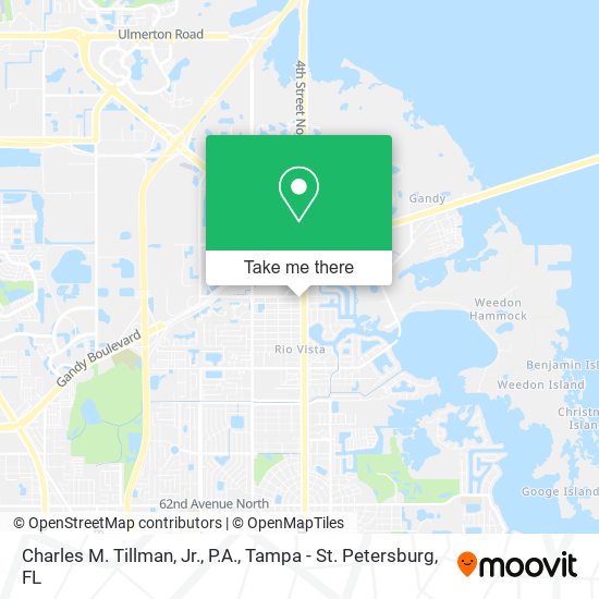 Mapa de Charles M. Tillman, Jr., P.A.