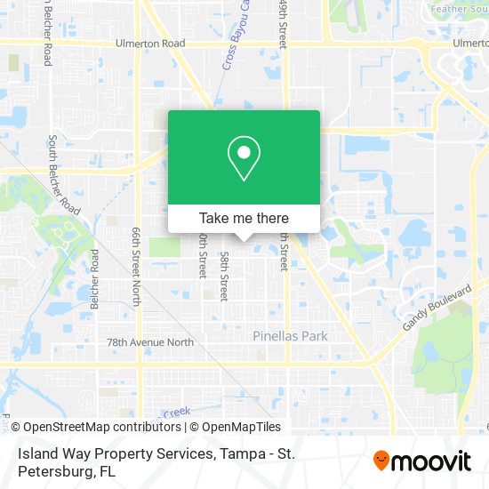 Island Way Property Services map