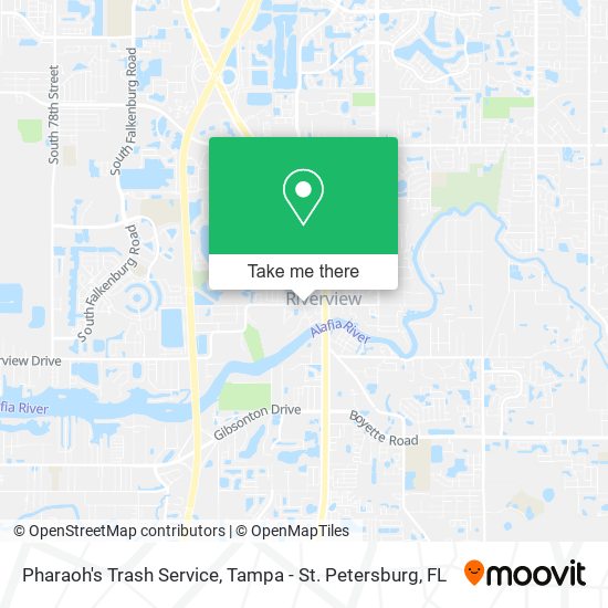 Pharaoh's Trash Service map