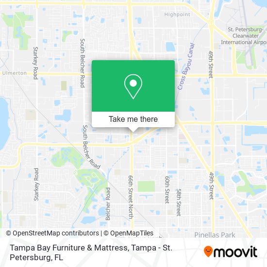 Tampa Bay Furniture & Mattress map