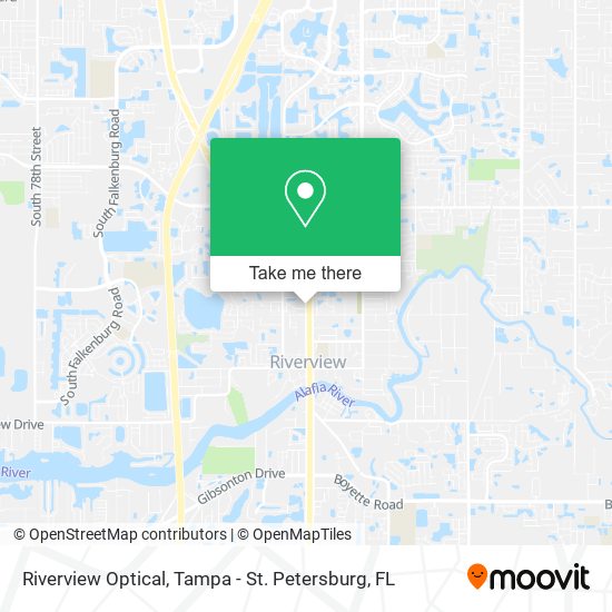 Riverview Optical map