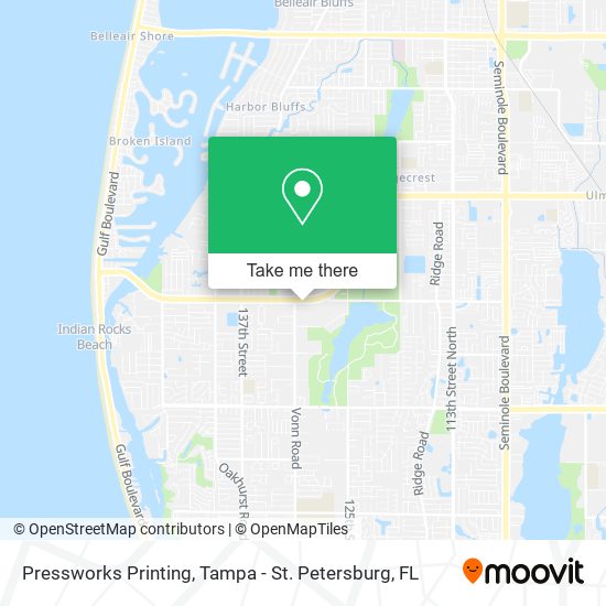 Mapa de Pressworks Printing