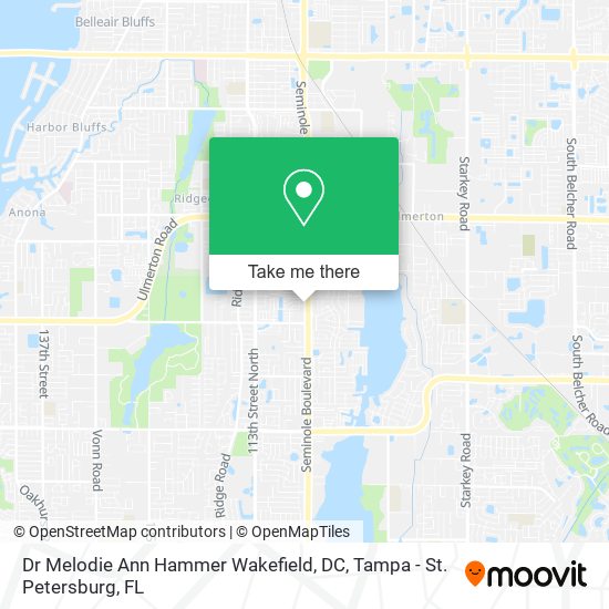 Dr Melodie Ann Hammer Wakefield, DC map