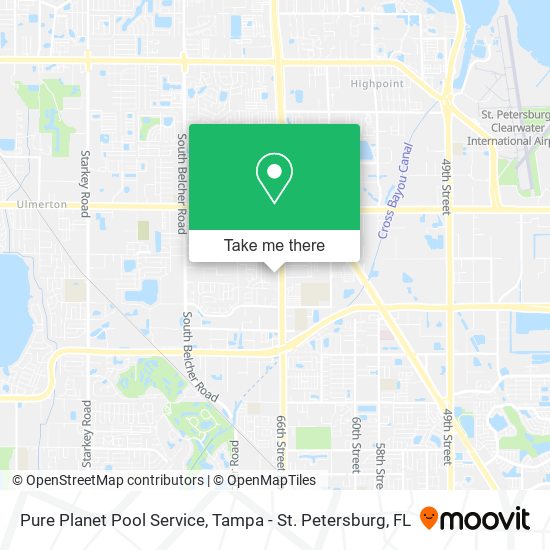 Pure Planet Pool Service map