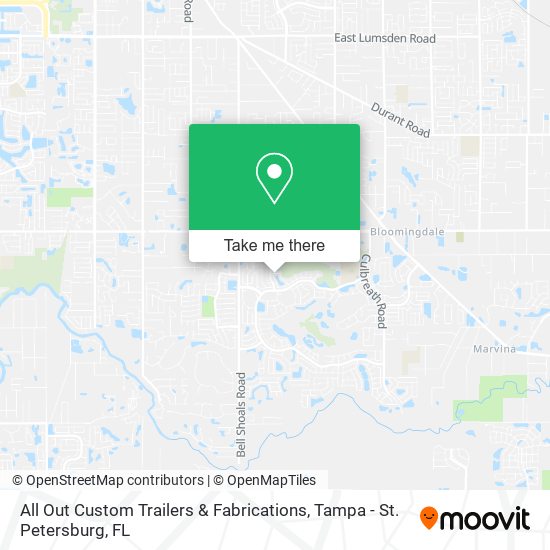 All Out Custom Trailers & Fabrications map