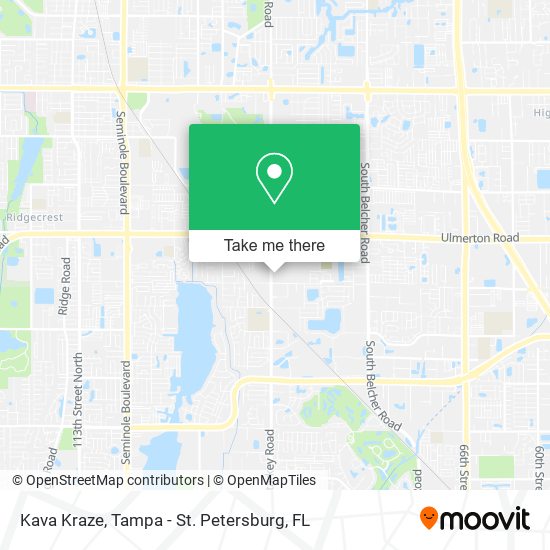 Kava Kraze map