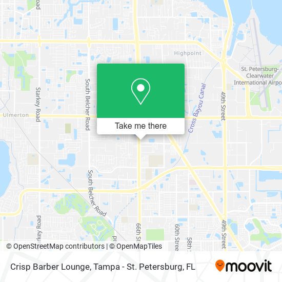Mapa de Crisp Barber Lounge