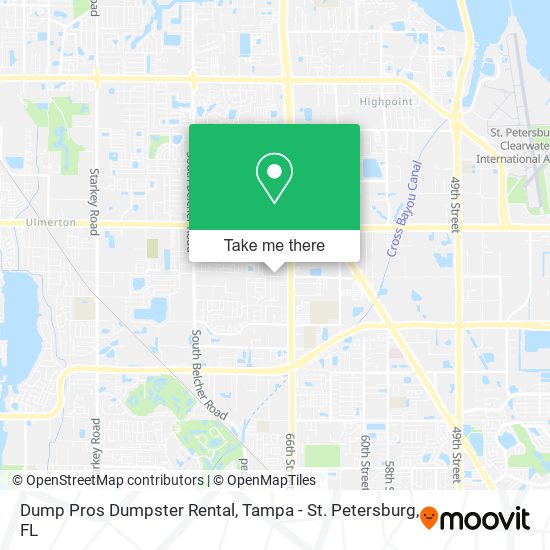 Dump Pros Dumpster Rental map