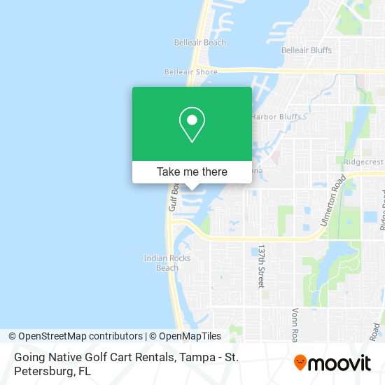 Mapa de Going Native Golf Cart Rentals