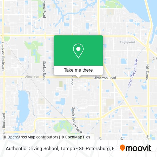 Authentic Driving School map