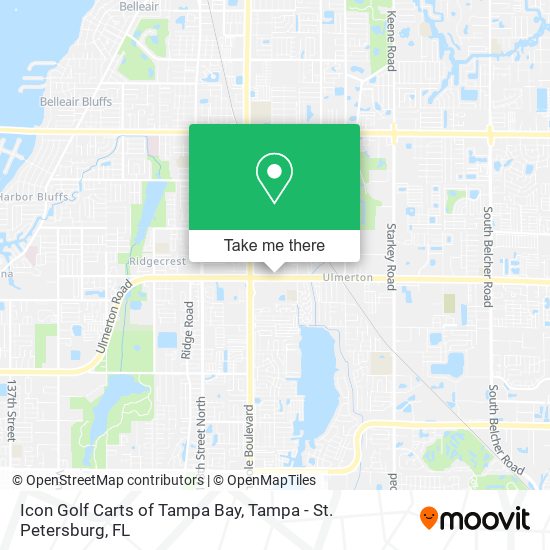 Icon Golf Carts of Tampa Bay map