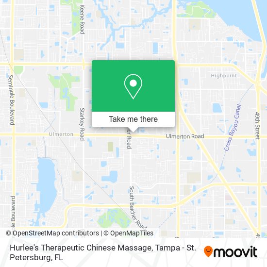 Hurlee's Therapeutic Chinese Massage map