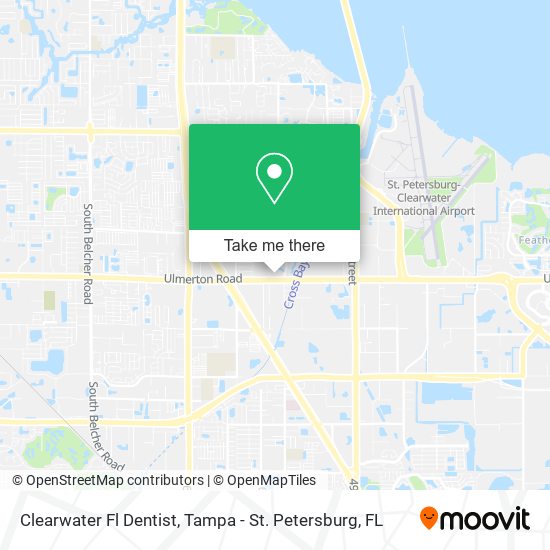 Clearwater Fl Dentist map