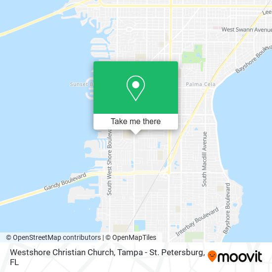 Westshore Christian Church map