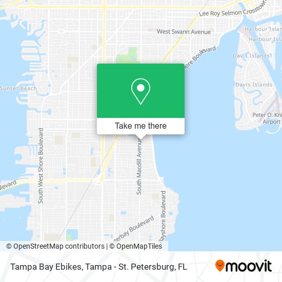 Tampa Bay Ebikes map