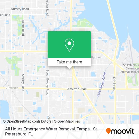 All Hours Emergency Water Removal map