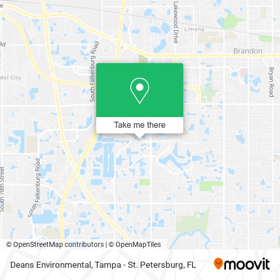 Deans Environmental map