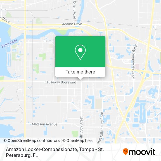 Mapa de Amazon Locker-Compassionate