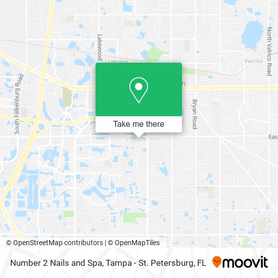 Number 2 Nails and Spa map