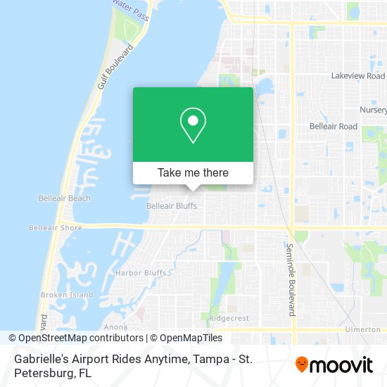 Gabrielle's Airport Rides Anytime map