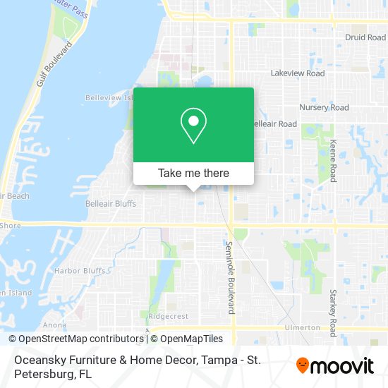 Mapa de Oceansky Furniture & Home Decor