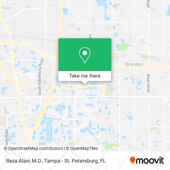 Reza Alavi, M.D. map