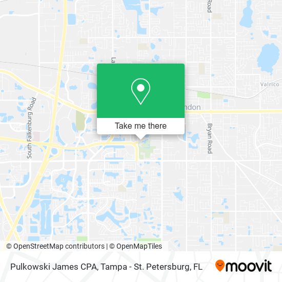 Pulkowski James CPA map